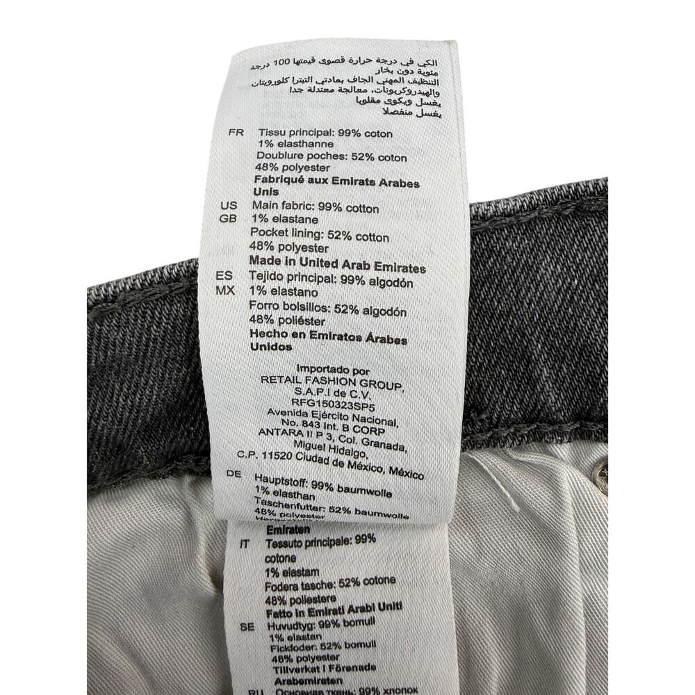 SANDRO Straight Leg Stretch Jean Size 28 Fray Hem - Picture 6 of 9